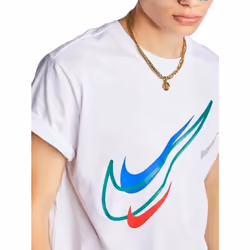 Nike Mens Sports T-shirt Short Sleeves Regular Top - White, XL