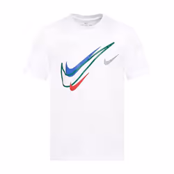 Nike Mens Sports T-shirt Short Sleeves Regular Top - White, XL