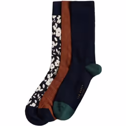 Ted Baker Mens Crew Socks 3 Pack Gift Set - Navy, One Size