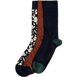 Ted Baker Mens Crew Socks 3 Pack Gift Set - Navy, One Size