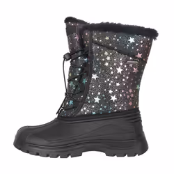Mountain Warehouse Childrens/Kids Whistler Adaptive Stars Snow Boots - 2 UK, Jet Black