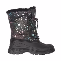 Mountain Warehouse Childrens/Kids Whistler Adaptive Stars Snow Boots - 2 UK, Jet Black