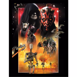 Star Wars Episode I Villains Framed Poster