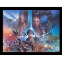 Star Wars Episode I Art Framed Poster