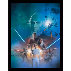 Star Wars Episode II Art Framed Poster