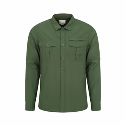 Mountain Warehouse Mens Navigator II Mosquito Repellent Shirt - XL, Khaki Green