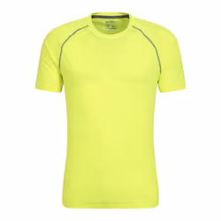 Mountain Warehouse Mens Aero II Short-Sleeved T-Shirt - XL, Bright Yellow