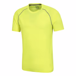 Mountain Warehouse Mens Aero II Short-Sleeved T-Shirt - XL, Bright Yellow