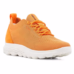 Geox Womens/Ladies Spherica Leather Trainers - 6 UK, Orange