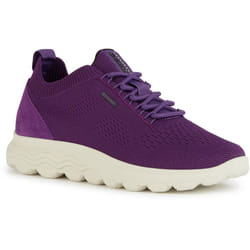 Geox Womens/Ladies Spherica Leather Trainers - 7.5 UK, Purple