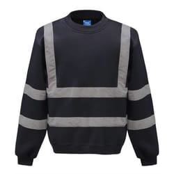 Yoko Unisex Adult Hi-Vis Sweatshirt - S, Navy