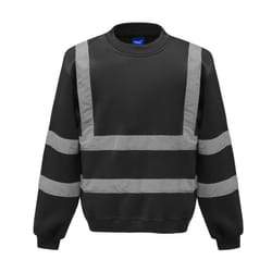 Yoko Unisex Adult Hi-Vis Sweatshirt - 3XL, Black