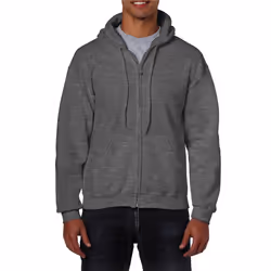 Gildan Mens Heavy Blend Hooded Sweatshirt - 3XL, Dark Heather