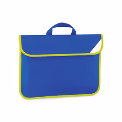 Quadra High-Vis Book Bag - One Size, Bright Royal Blue