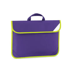 Quadra High-Vis Book Bag - One Size, Purple