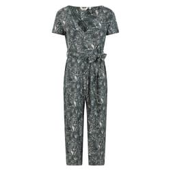 Mountain Warehouse Womens/Ladies Santorini Floral Wrap Jumpsuit - 14 UK, Khaki Green