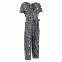 Mountain Warehouse Womens/Ladies Santorini Floral Wrap Jumpsuit - 14 UK, Khaki Green