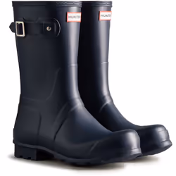 Hunter Mens Original Mid Calf Wellington Boots - 11 UK, Navy
