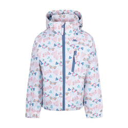 Trespass Girls Fluttery TP50 Waterproof Jacket - 3-4 Years, White