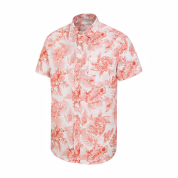 Mountain Warehouse Mens Tropical Leaves Shirt - XL, Rust/White