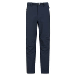 Mountain Warehouse Mens Grassland Belted Trousers - 32R, Navy