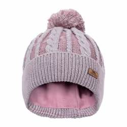 Trespass Womens/Ladies Elle Leather Badge Beanie