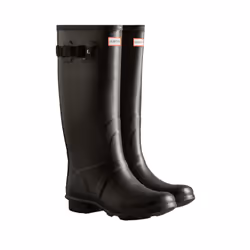 Hunter Womens/Ladies Wide Leg Wellington Boots - 4 UK, Black