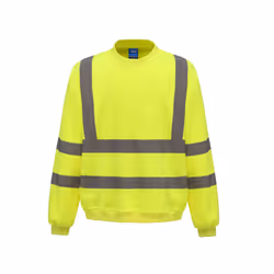 Yoko Unisex Adult Hi-Vis Sweatshirt - L, Yellow