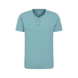 Mountain Warehouse Mens Hasst Organic T-Shirt - XS, Turquoise