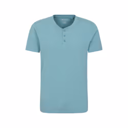 Mountain Warehouse Mens Hasst Organic T-Shirt - 3XL, Turquoise