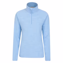 Mountain Warehouse Womens/Ladies Snowdon Melange Fleece Top - 14 UK, Corn Blue