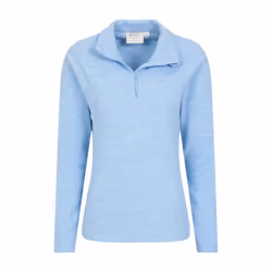 Mountain Warehouse Womens/Ladies Snowdon Melange Fleece Top - 14 UK, Corn Blue