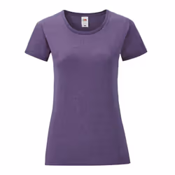 Fruit of the Loom Womens/Ladies Iconic T-Shirt - L, Purple Heather
