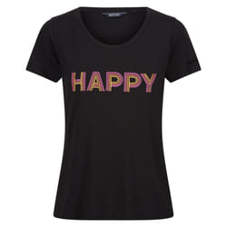 Regatta Womens/Ladies Fingal VIII Enjoy Every Moment T-Shirt - 18 UK, Black
