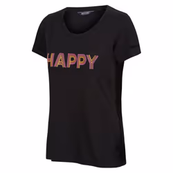 Regatta Womens/Ladies Fingal VIII Enjoy Every Moment T-Shirt - 18 UK, Black