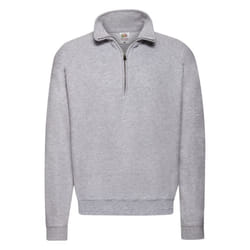 Fruit of the Loom Mens Classic Quarter Zip Sweatshirt - M, Heather Grey