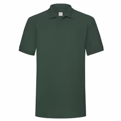 Fruit of the Loom Mens 65/35 Heavyweight Polo Shirt - S, Bottle Green