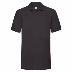 Fruit of the Loom Mens 65/35 Heavyweight Polo Shirt - XL, Black