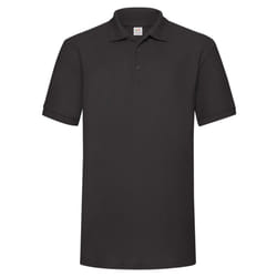 Fruit of the Loom Mens 65/35 Heavyweight Polo Shirt - XL, Black