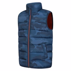 Mountain Warehouse Childrens/Kids Rocko Camouflage Padded Gilet - 9-10 Years, Petrol