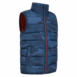 Mountain Warehouse Childrens/Kids Rocko Camouflage Padded Gilet - 9-10 Years, Petrol
