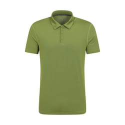 Mountain Warehouse Mens Court IsoCool Polo Shirt - 3XL, Khaki Green
