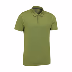Mountain Warehouse Mens Court IsoCool Polo Shirt - 3XL, Khaki Green