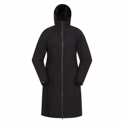 Mountain Warehouse Womens/Ladies Hilltop Extra Long Waterproof Jacket - 10 UK, Black
