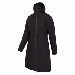 Mountain Warehouse Womens/Ladies Hilltop Extra Long Waterproof Jacket - 10 UK, Black