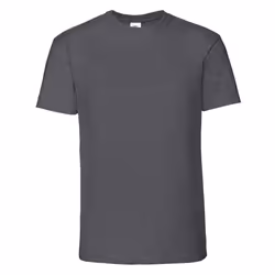 Fruit of the Loom Mens Iconic Premium Ringspun Cotton T-Shirt - 3XL, Dark Heather