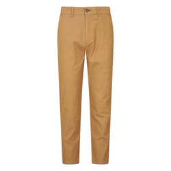 Mountain Warehouse Mens Woods Organic Cotton Chinos - 38R, Tan
