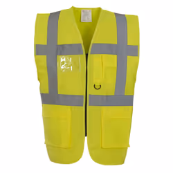 Yoko Unisex Adult Executive Hi-Vis Waistcoat - 4XL, Yellow