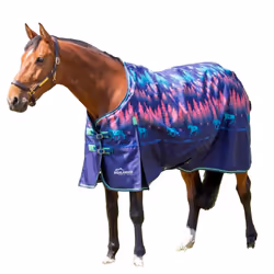 Highlander Original Lite Standard-Neck Horse Turnout Rug - 5' 9", Navy