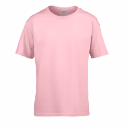 Gildan Childens/Kids SoftStyle Ringspun T-Shirt - 12-13 Years, Light Pink